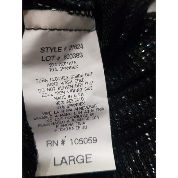 Xscape Black V Neck Flare Long Sleeve Blouse Evening Top - Picture 6 of 9